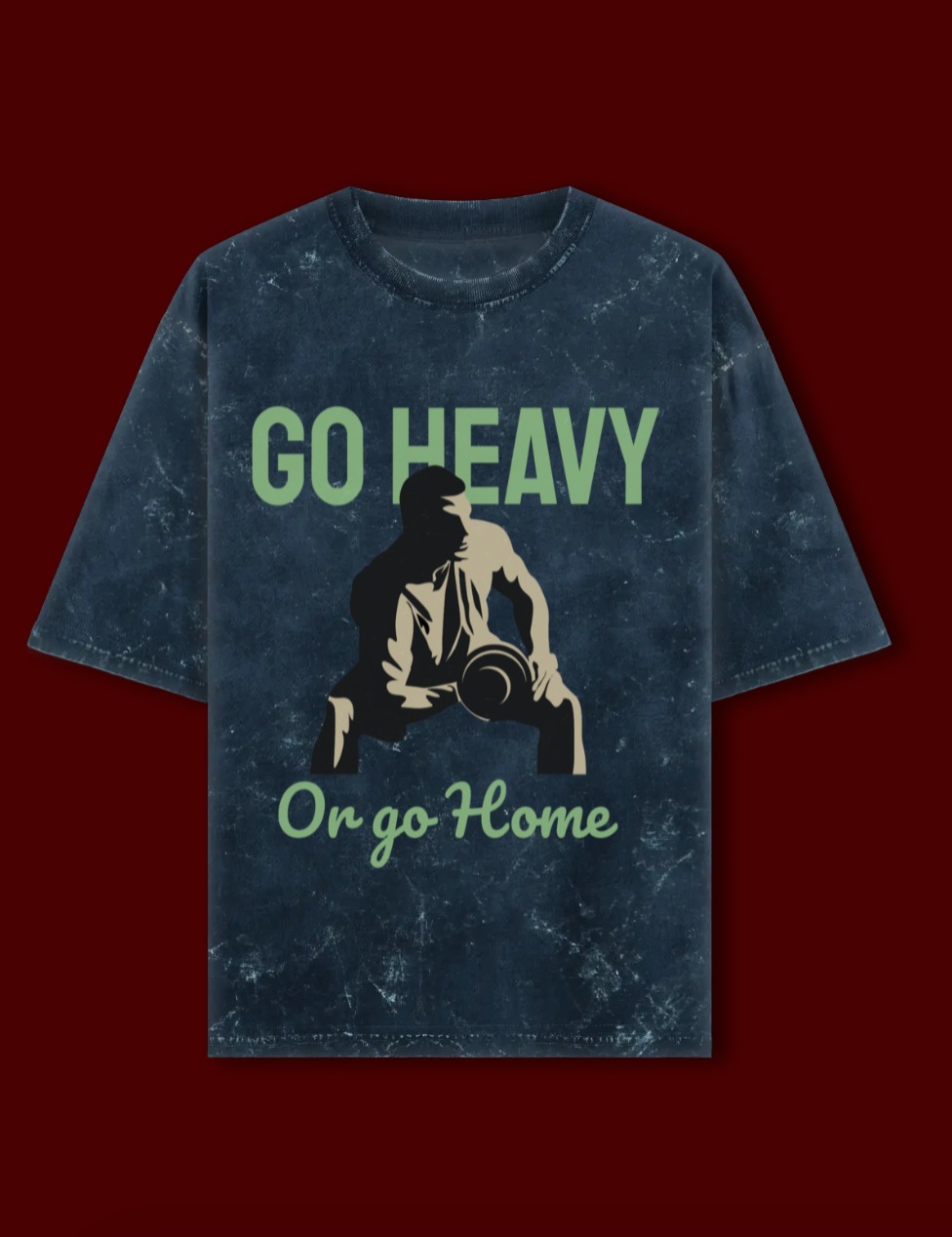 GYM Acid Washed Oversized Tee